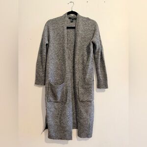 Forever 21 Heather Gray Long Cardigan